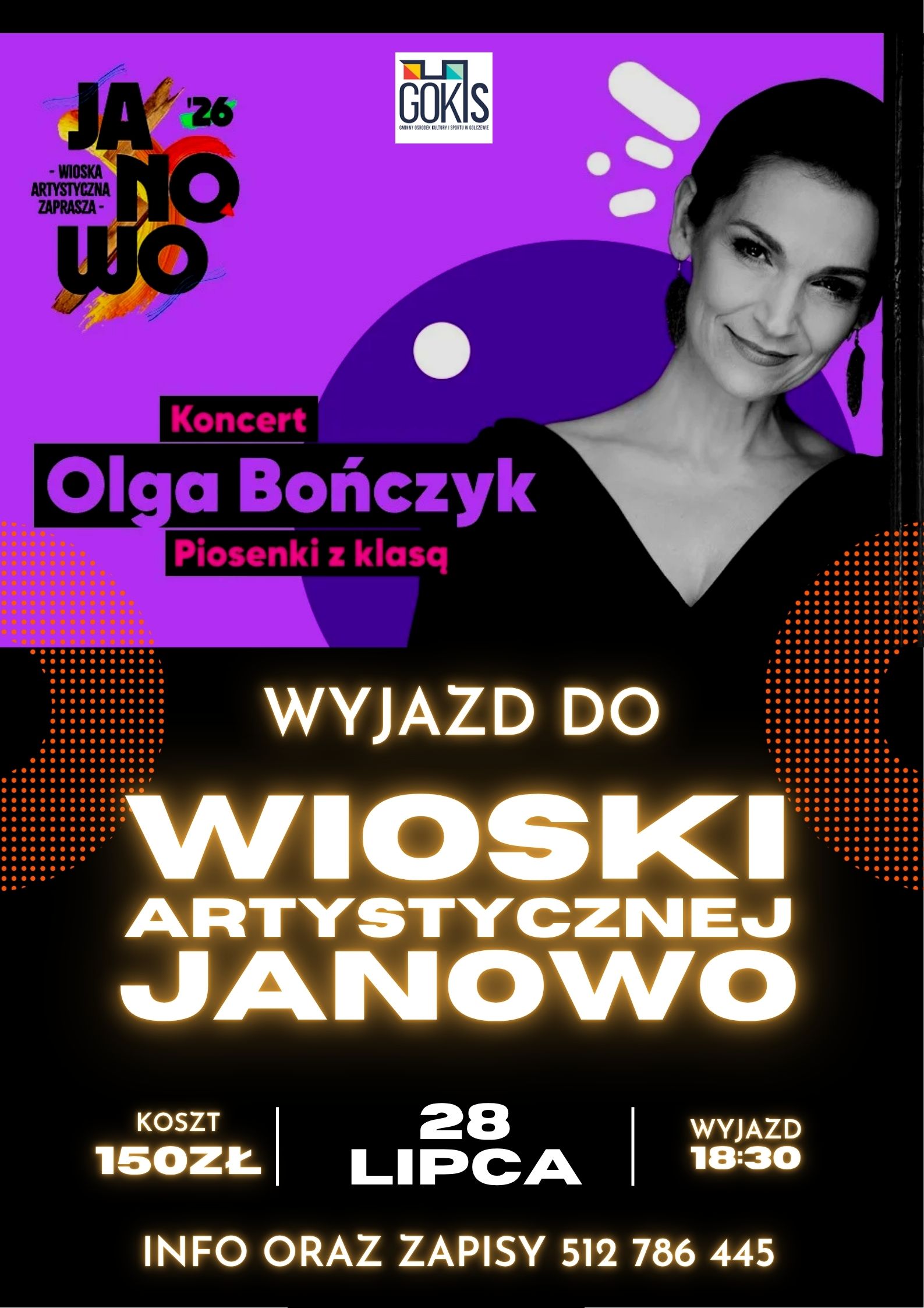 plakat dot. wyjazdu