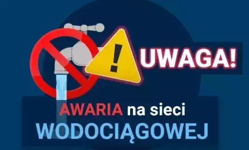 Baner Awaria na sieci wodociągowej