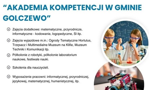 plakat dotyczący dofinansowania mały inżynier